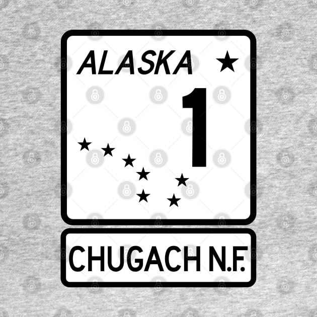 Alaska Highway Route 1 One Chugach National Forest AK by TravelTime